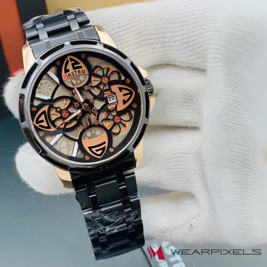 Gastro Black & Bronze design watch